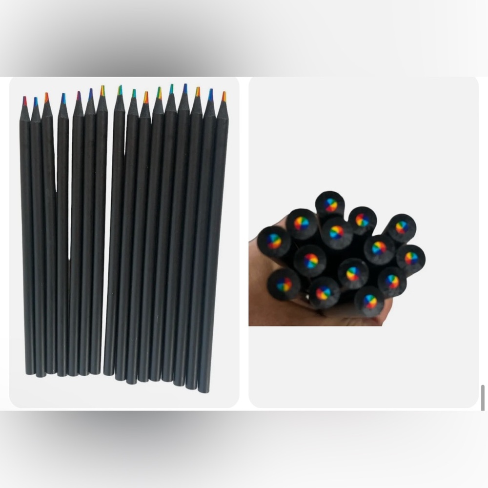 TINNIVI Rainbow Colored Pencils For Sketching And Drawing 16 Pencils Sharp